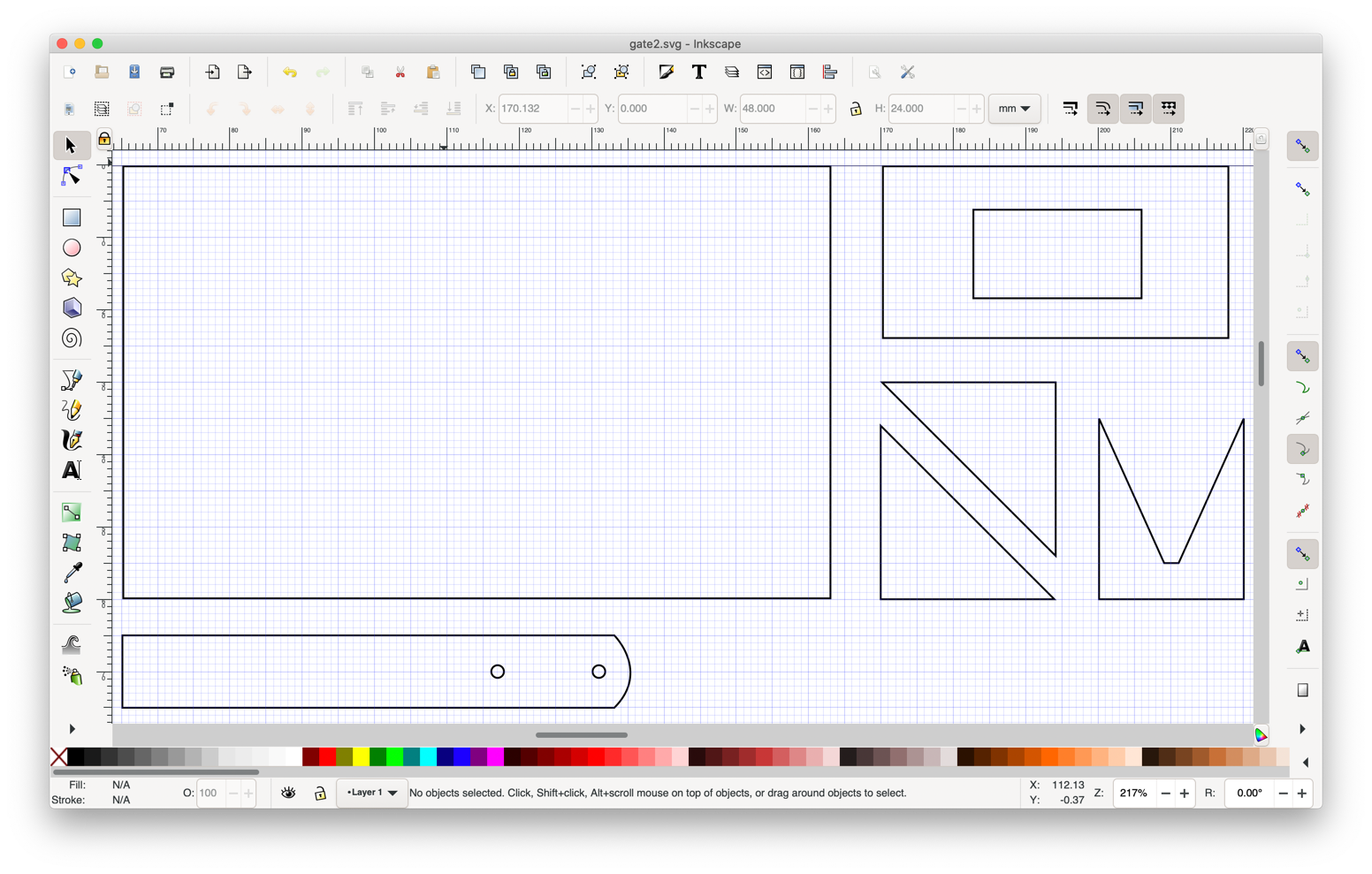 Gate parts in Inkscape