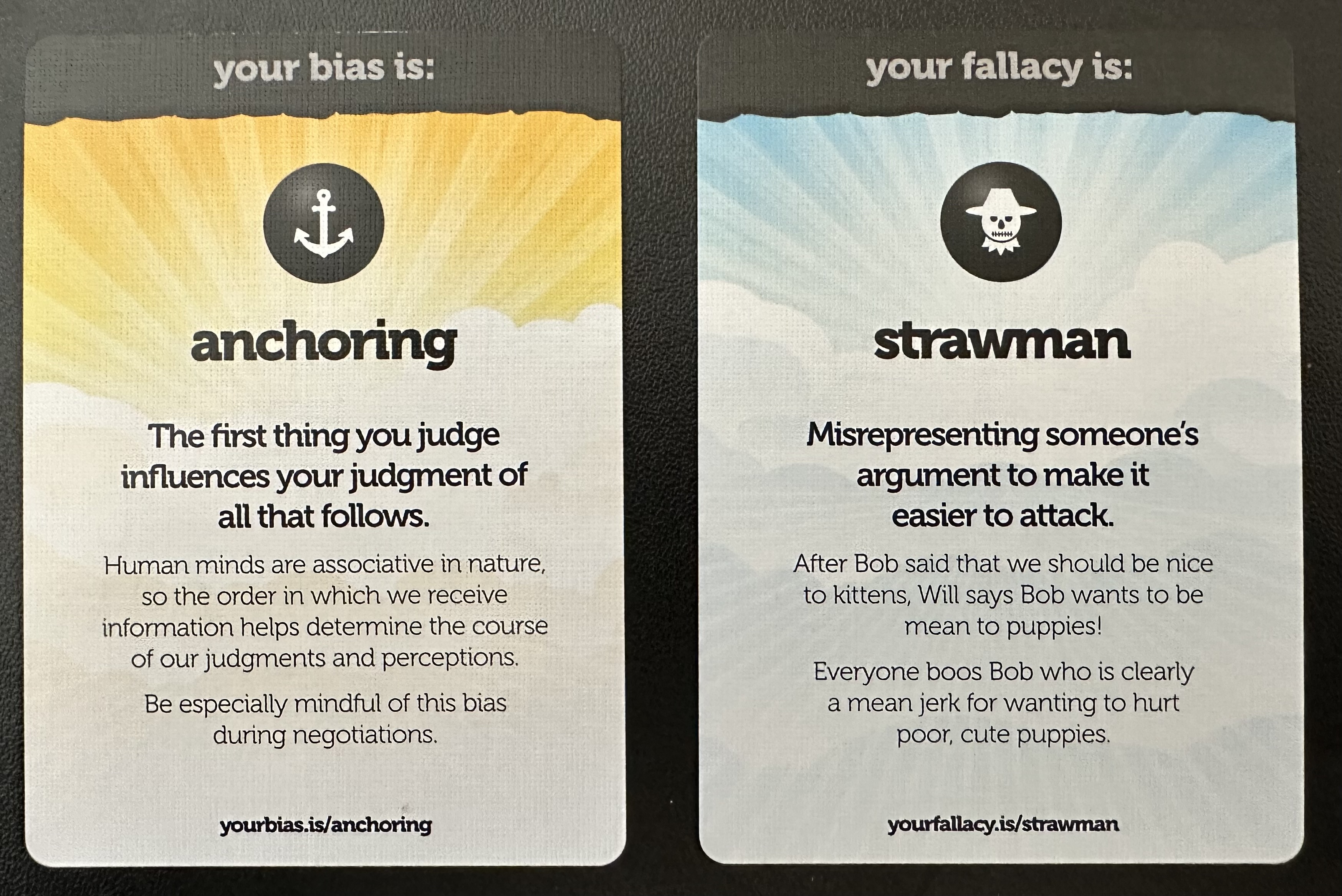 Critical thinking cards