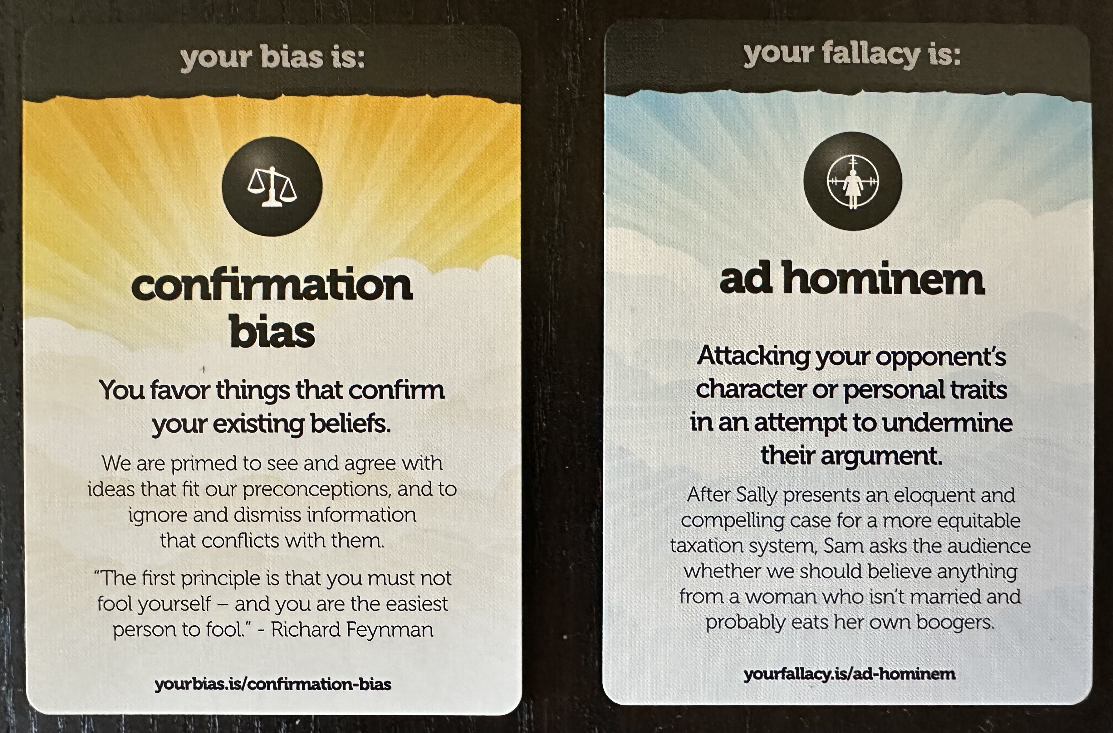 Critical thinking cards