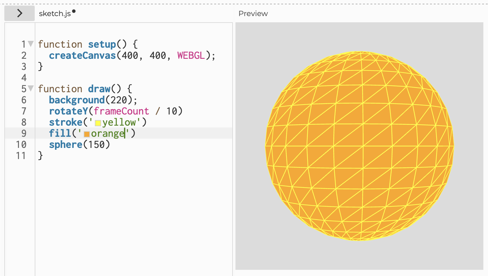 Rotating Sphere