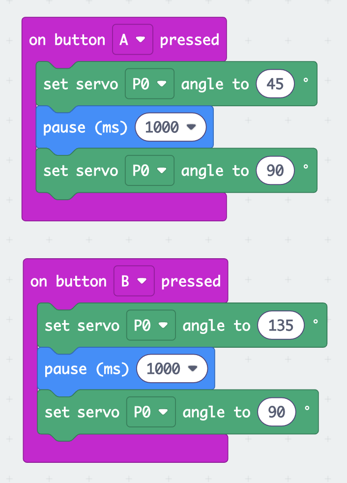 Servo motor code